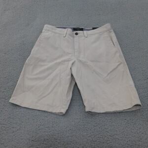 Banana Republic Shorts Mens 31 Aiden Chino Beige Preppy Flat Front Casual